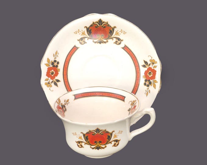 Arthur J. Wilkinson | Royal Staffordshire Betsy art-deco cup and saucer set made in England.