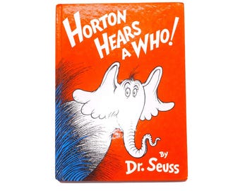 Vintage Horton Hears a Who children's book. Dr. Seuss. Random House USA 1991.