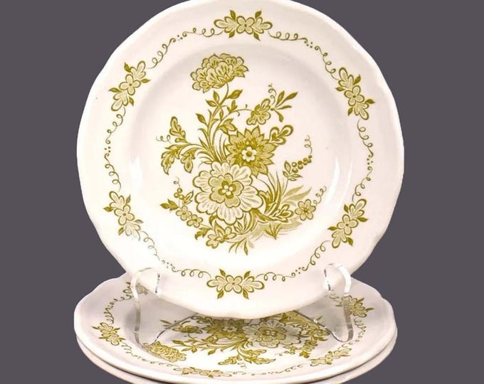 Three J&G Meakin | Royal Staffordshire Hathaway Green bread plates made in England.