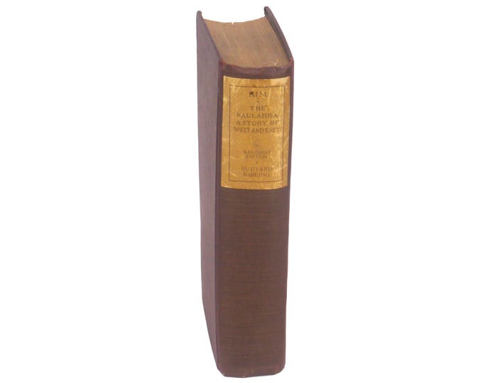 Rudyard Kipling The Naulahka: A Story of West and East and Kim hardcover book. Mandalay Edition.