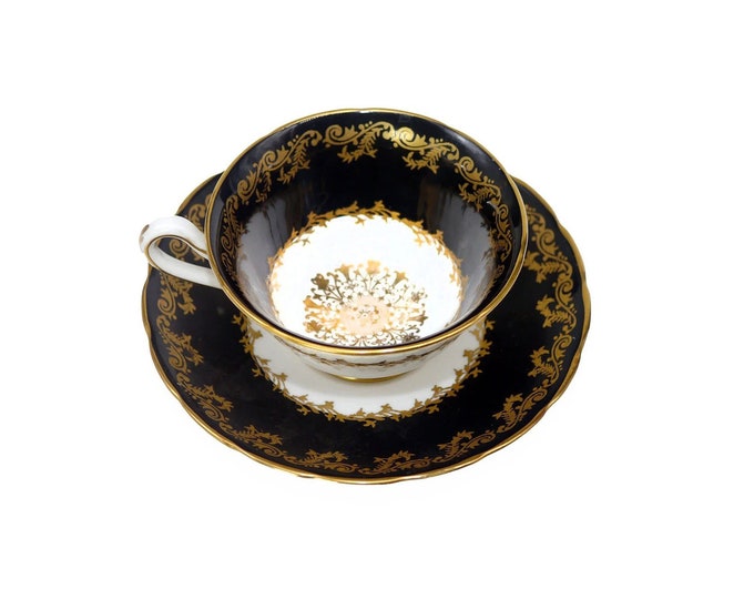 Grosvenor China B303 hand-decorated tea set. Bone china made in England.