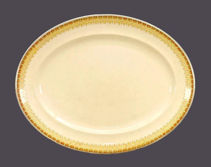 Antique Edwardian Age Johnson Brothers Regal oval platter. Victorian Ironstone made in England.