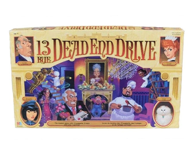 13 Dead End Drive 3D board game 1993 Milton Bradley. Complete.