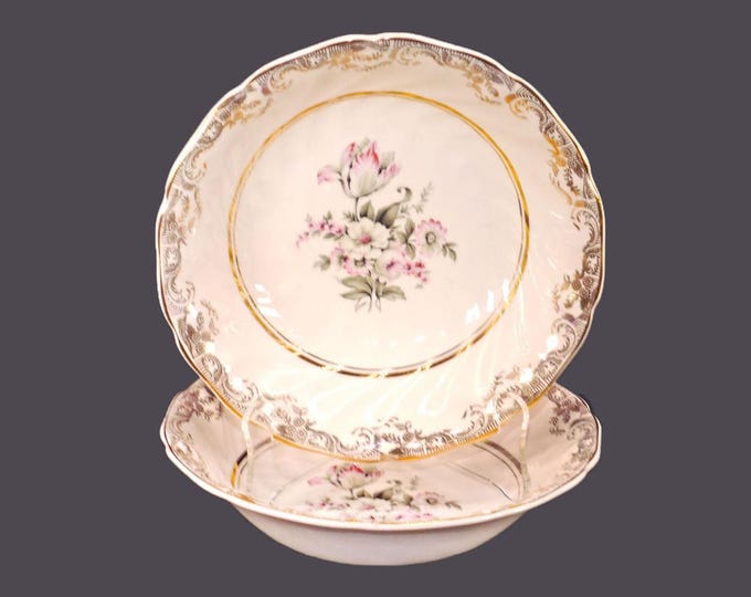 Pair of Sovereign Potters Windsor coupe soup bowls.