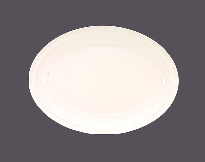 Antique Johnson Brothers all-white oval turkey platter made in England. Flaws (see below).