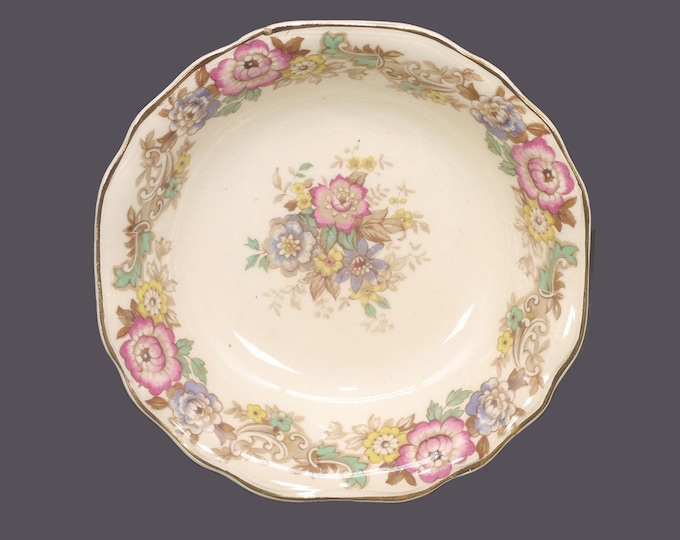 Antique art-nouveau period J&G Meakin Pilgrim fruit nappie, dessert bowl. SOL Sunshine ironstone made in England. Sold individually.