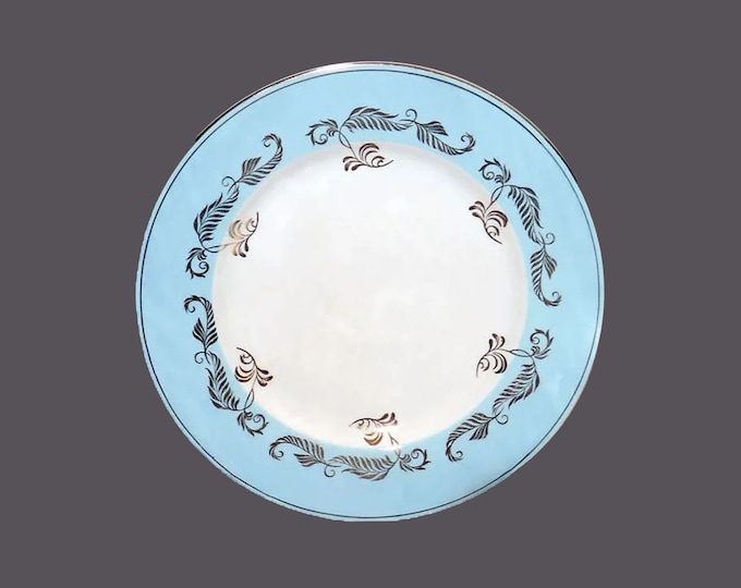 Barratts Staffordshire BTT52 salad plate. Delphatic White ironstone made in England. Sold individually.