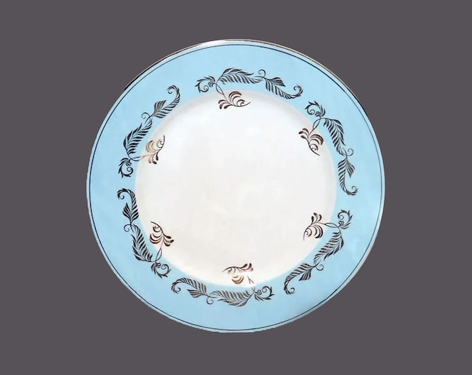 Barratts Staffordshire BTT52 salad plate. Delphatic White ironstone made in England. Sold individually.