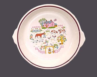Vintage Country Home | Country House round baker | casserole. International | Jamestown. stoneware. Japan.