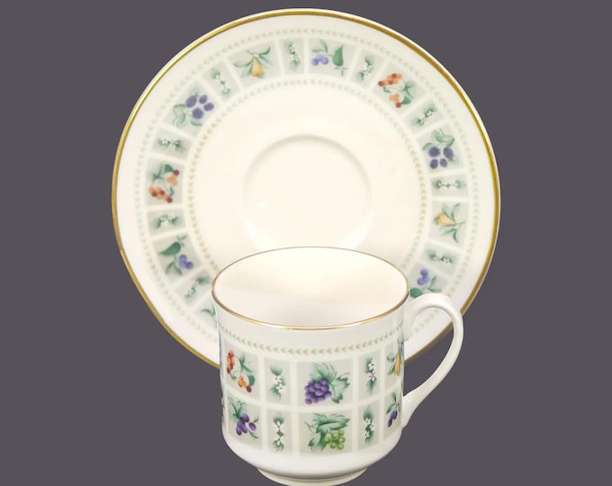Royal Doulton Tapestry TC1024 bone china cup and saucer set made in England.