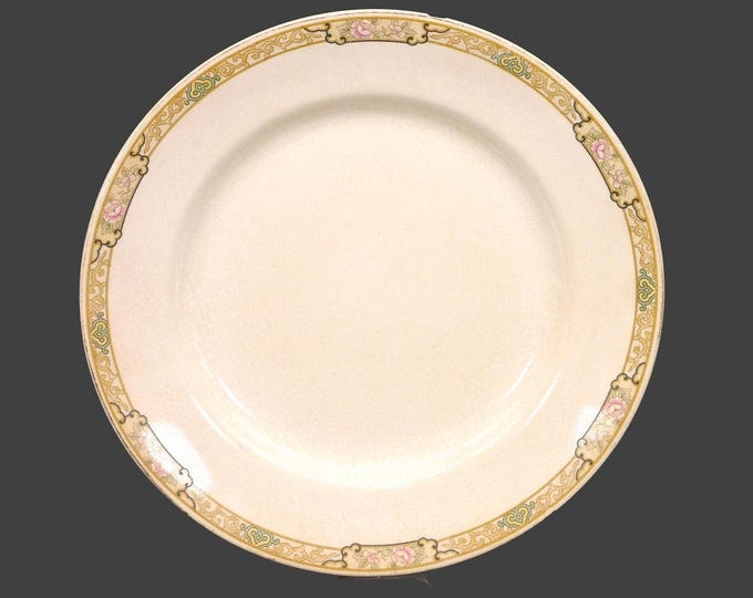 Antique Edwardian Age Johnson Brothers JB119 dinner plate made in England. Flaws (see below). Sold individually.
