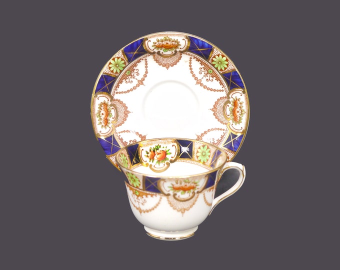 Sampson Bridgwood | Bridgwood & Son Monarch cup and saucer set. Imari tableware made in England.