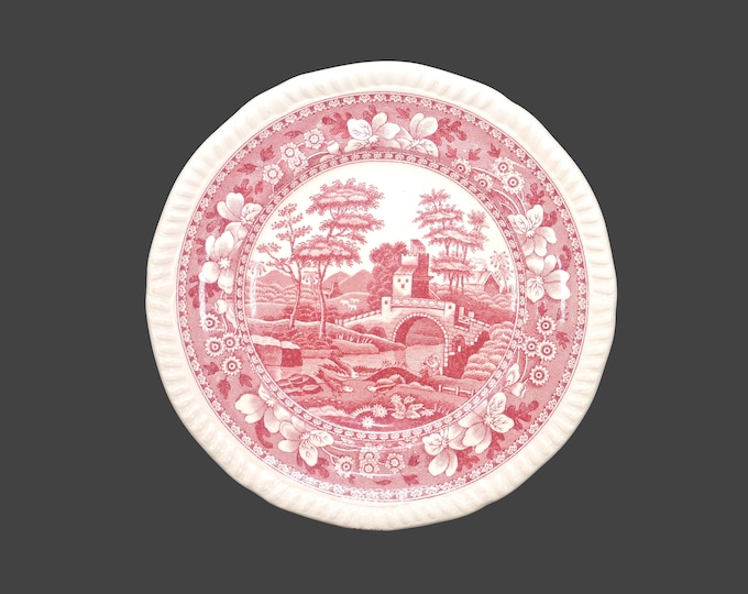 Antique Copeland Spode's Tower Pink bread plate made in England. Sold individually.