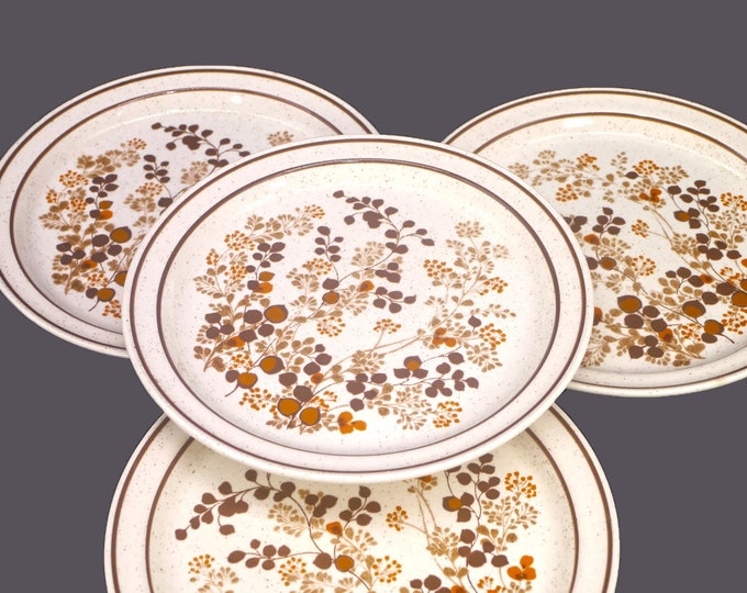 Arklow Estrada Brendan Aranstone stoneware salad plates. Ireland. Set of 4.