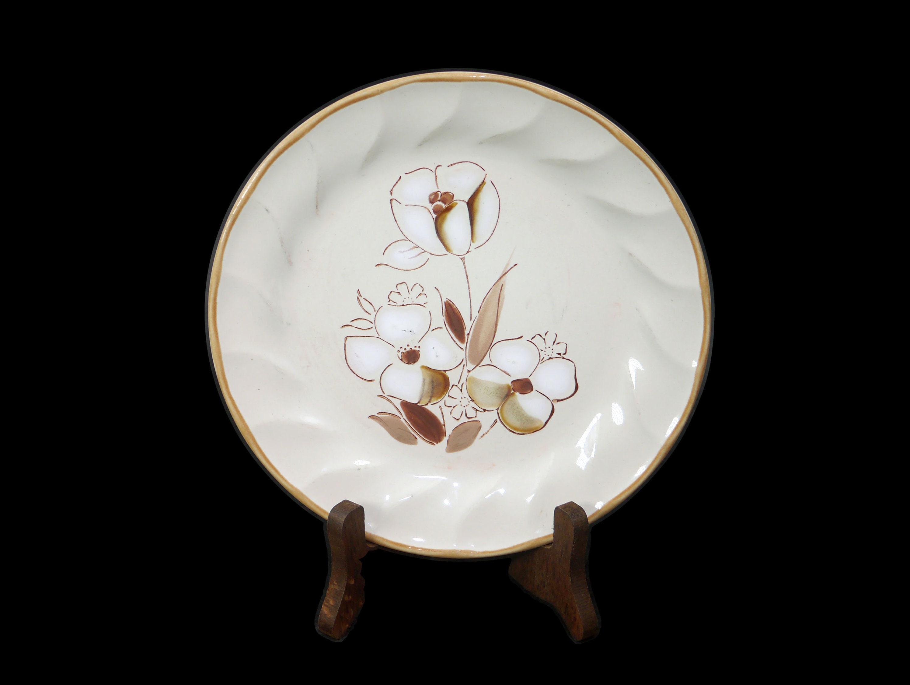 Set of 7 Hearthside Stoneware Sculptura Felicity Made in Japan Salad