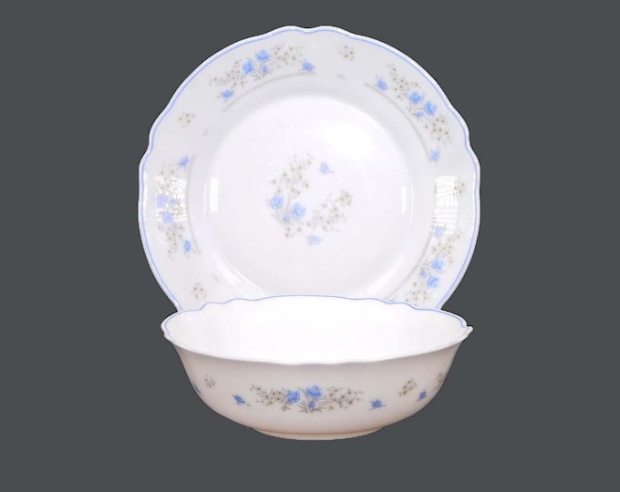 Vintage Arcopal glass tableware made in France. Romantique, Veronica. 3 pieces.