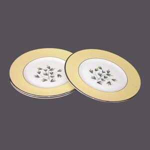 Vintage Simpsons Potters Primrose Hill salad plates. Chinastyle ironstone England. Set of 3.