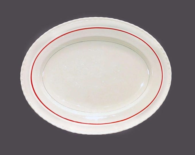 Art-deco era Myott 2316B oval turkey platter made in England
