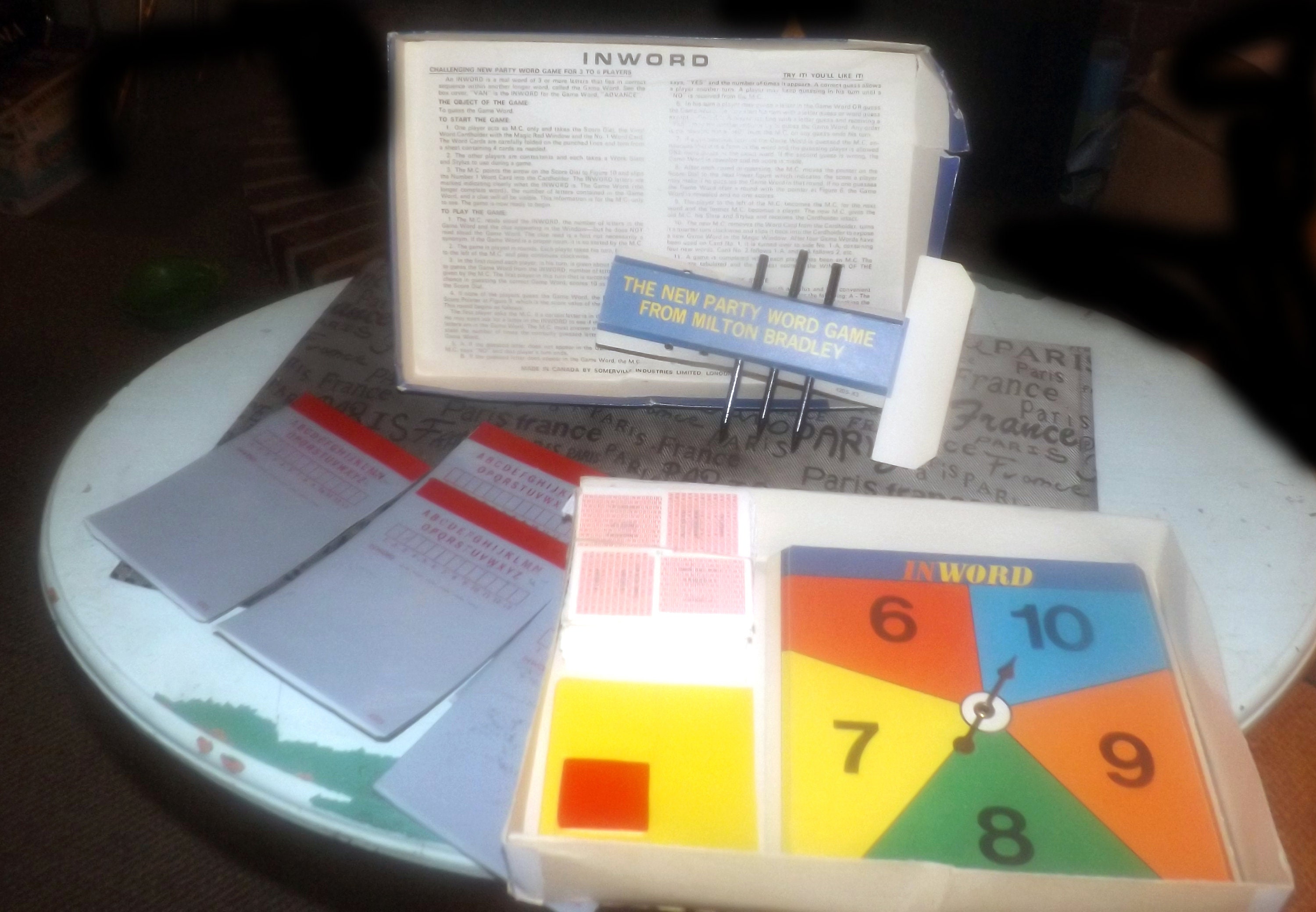 Vintage 1972 Inword Party Team Board Game. Made in Canada. Etsy Canada