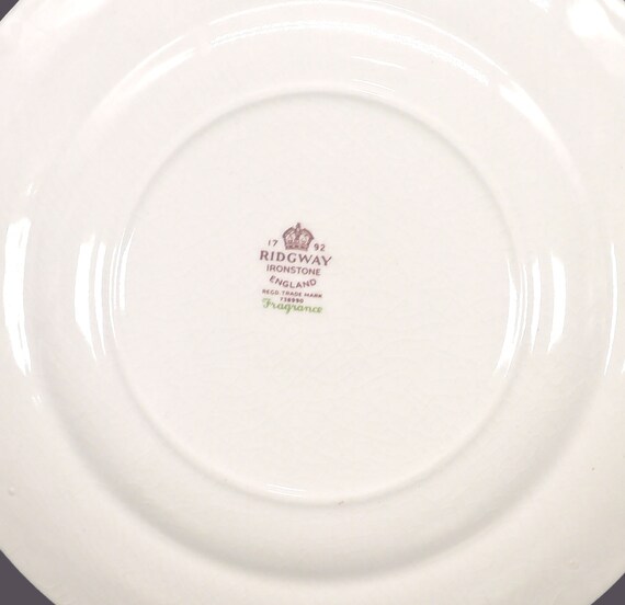 Vintage Ridgway Fragrance bread plate. England. - Etsy 日本