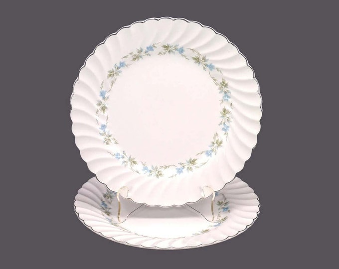 Pair of Johnson Brothers JB482 | Sovereign Potters Morning Glory dinner plates.