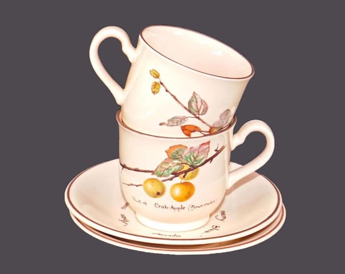 Noritake Country Diary Cup and Saucer Sets - Edwardian Stoneware (Pair)