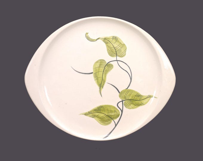 Early mid-century Wm. Adams Philodendron lugged platter made in England. Hard to find.