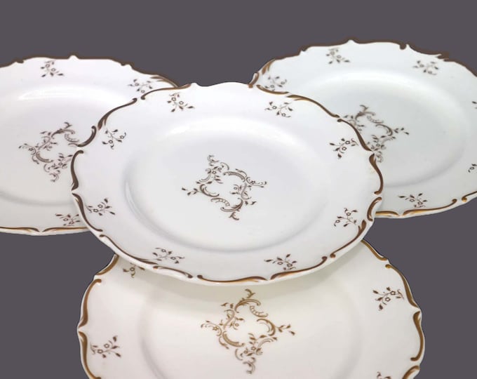 Vintage Royal Doulton H4954 Monteigne bone china bread plates. England.