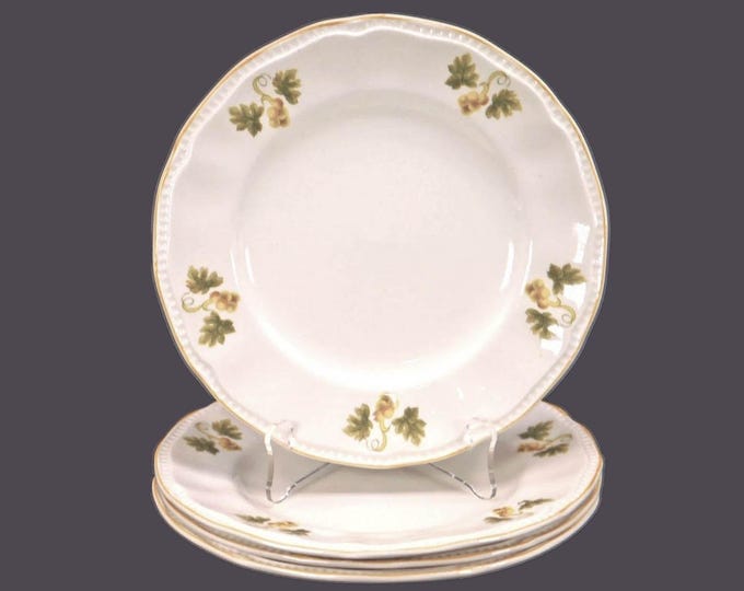 Four Kensington Staffords Sussex salad plates made in England.
