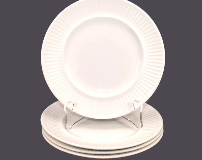 Four Johnson Brothers Athena bread plates made in England. Different decades. Flaws (see below).
