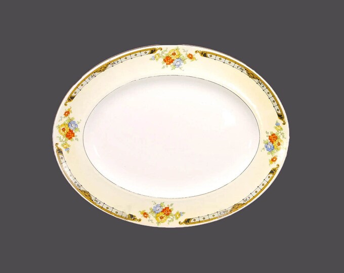 Art-deco era Alfred Meakin Celia oval sandwich | small vegetable platter made in England. Hard to find.