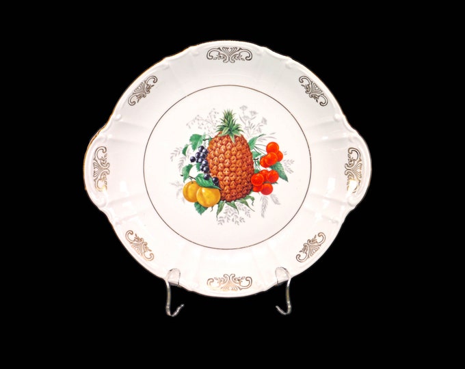 Fisher China Bavarian Fruit lugged serving plate made in Germany.