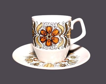 Retro Wood & Sons Boutique cup and saucer set. Alpine White ironstone made in England. Sold individually. Hard to find.