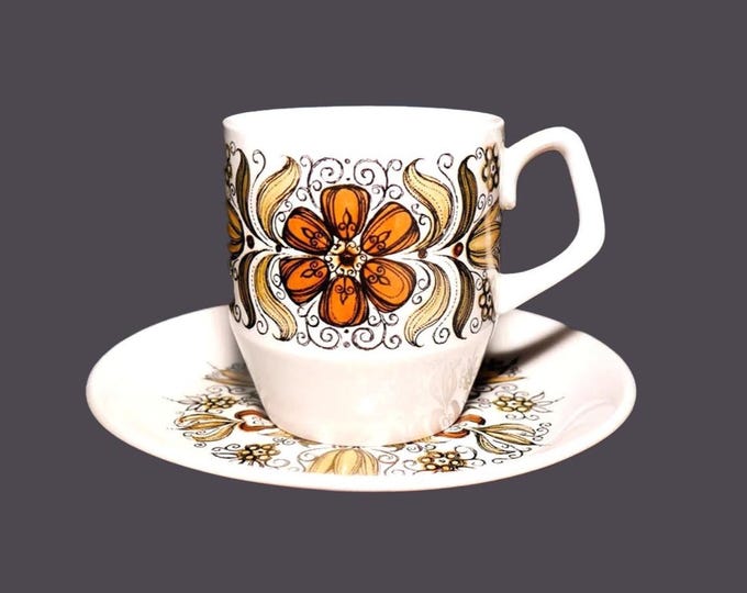 Retro Wood & Sons Boutique cup and saucer set. Alpine White ironstone made in England. Sold individually. Hard to find.