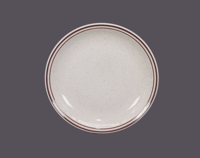 Grindley Hotelware Company Ultraline 7-78 Brown plate. Brown bands, speckles. Choice of size, sold individually.