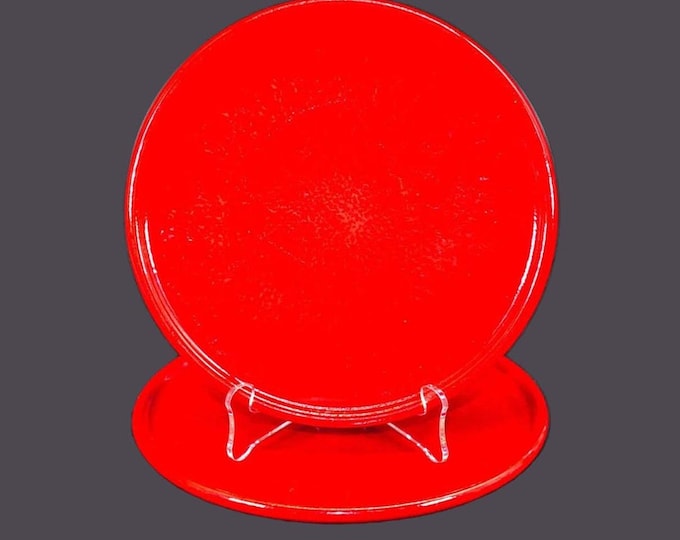 Pair of Waechtersbach Solid Colors Red salad plates. All red made in Spain.