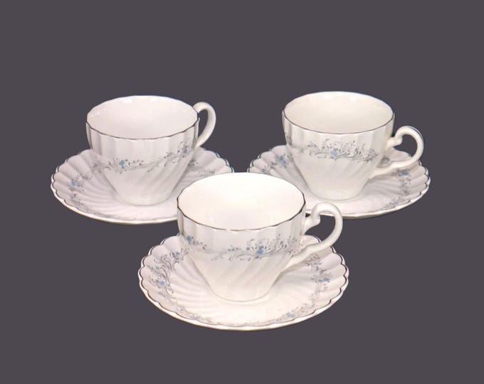 Three Sovereign Potters Charmian cup and saucer sets.