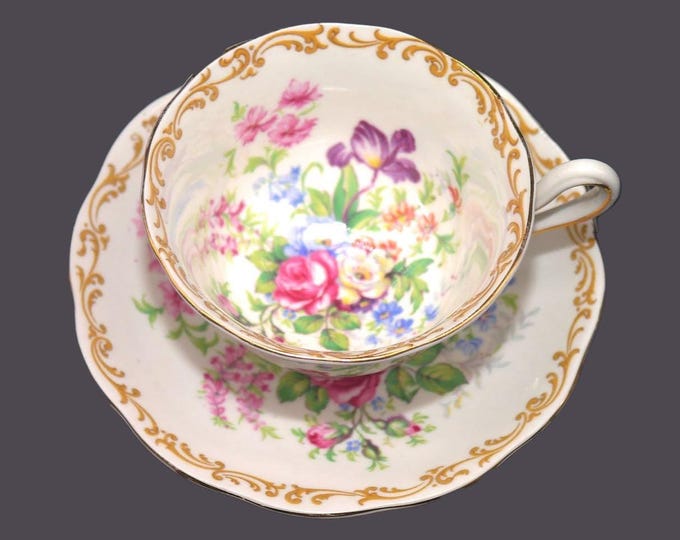 Vintage Royal Albert Nosegay bone china cup and saucer set made in England.