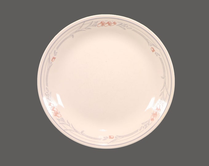 Corelle Peach Garland dinner plate. Vintage Corningware made in USA. Sold individually.
