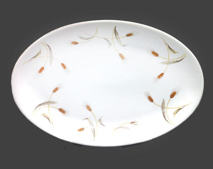 Seyei Fine China Empress China Golden Wheat 501 oval platter made in Japan. Choice of size.