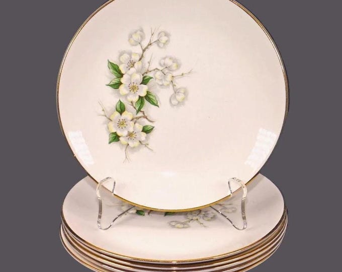Georgian China Spring Blossom bread plates made in USA. Choose quantity below.