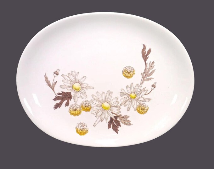 Vintage Johnson Brothers Daisies Platter: Contempo Stoneware, England