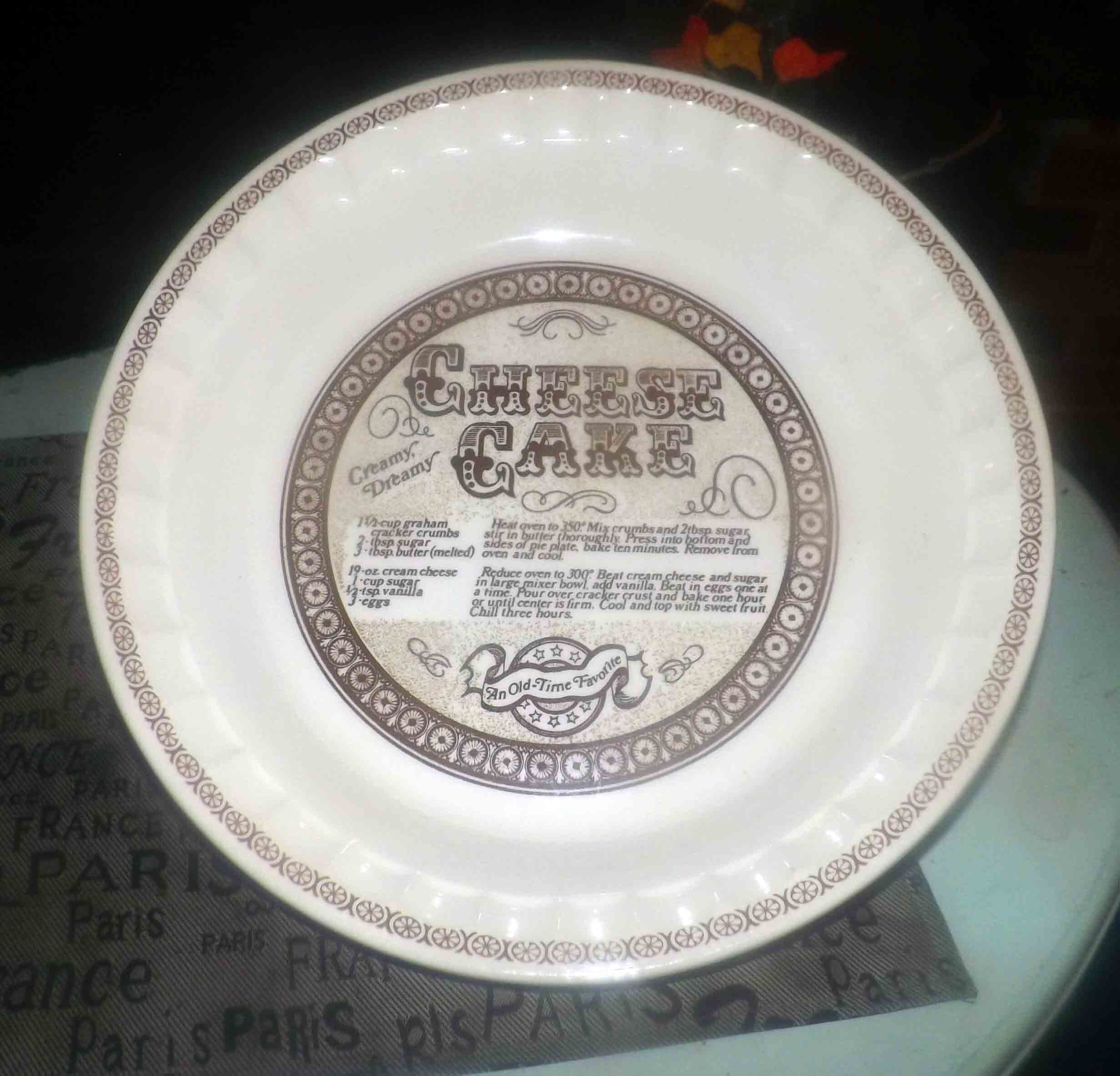 royal china jeannette pie plate