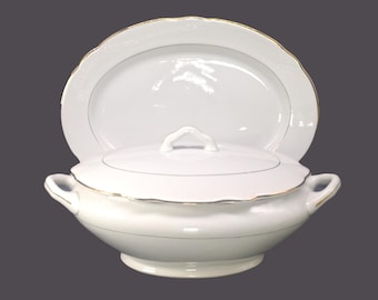 Antique Richard Ginori | Societa Ceramica Richard Serving Bowl with Underplate: Italy