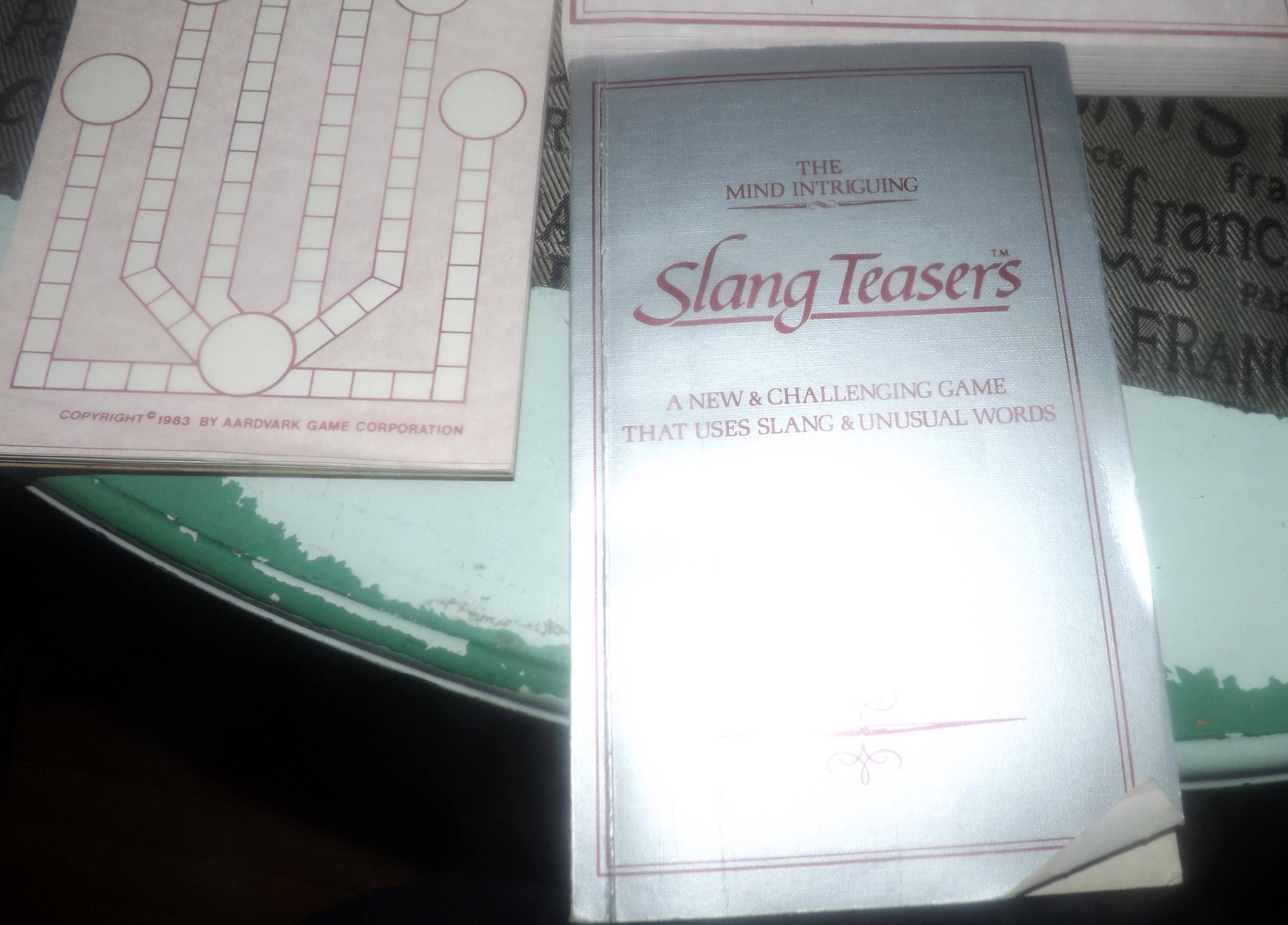 Vintage (1983) 1st edition Slang Teasers word and definition bluffing