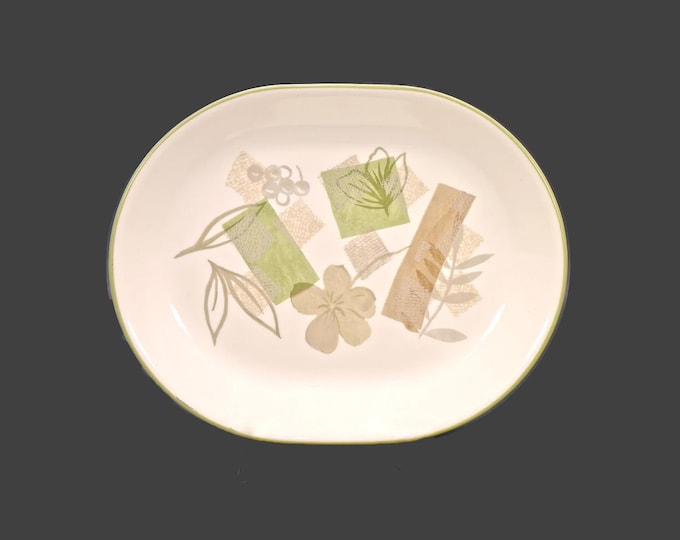 Corelle Corning Textured Leaves oval serving platter. Corningware made in USA.
