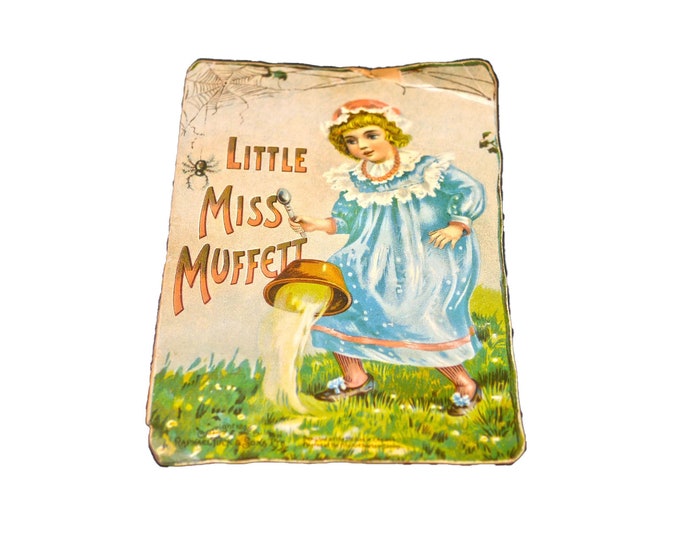 Antiquarian paperback book Little Miss Muffet. Raphael Tuck. Printed in England.