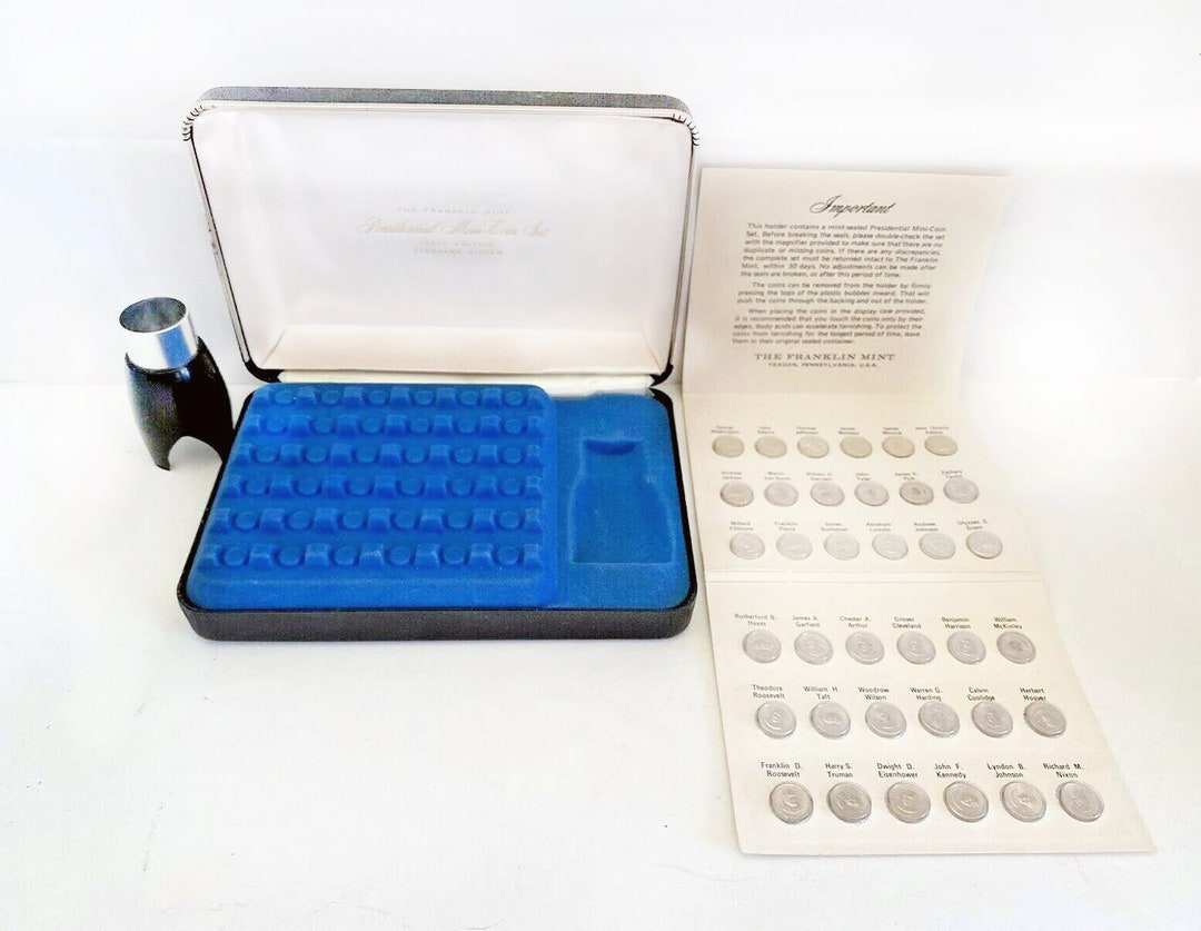 Franklin Mint 1970 Presidential Sterling Silver 36-coin Set. - Etsy Israel