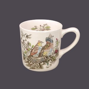 Vintage Johnson Brothers Game Birds Mug: Cream Ruffled Grouse Coffee Cup