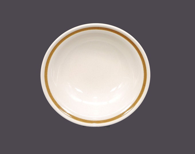 Genuine Stoneware Japan Vanilla Spice stoneware dessert bowl, fruit nappie made in Japan. Sold individually.